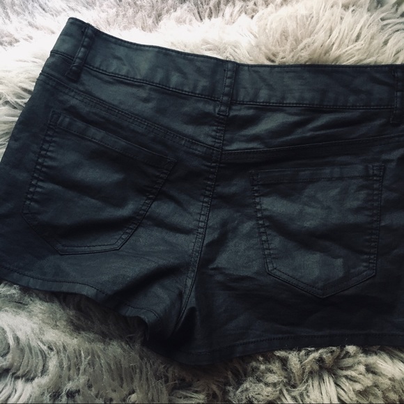 Vegan Leather Shorts - Picture 2 of 3